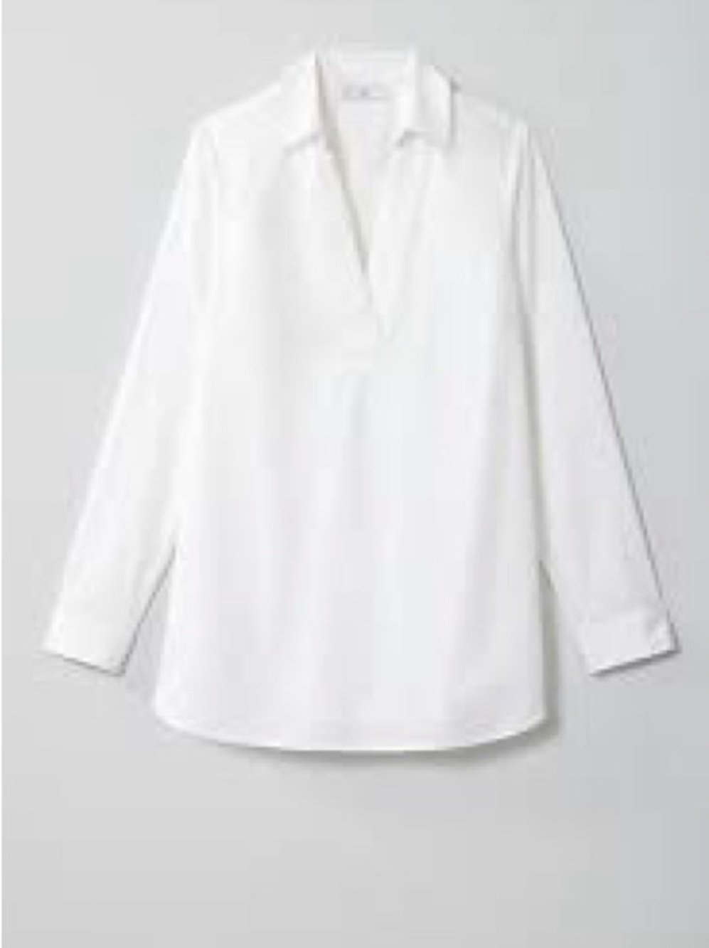 J. Jill White V-Neck Pleated Top